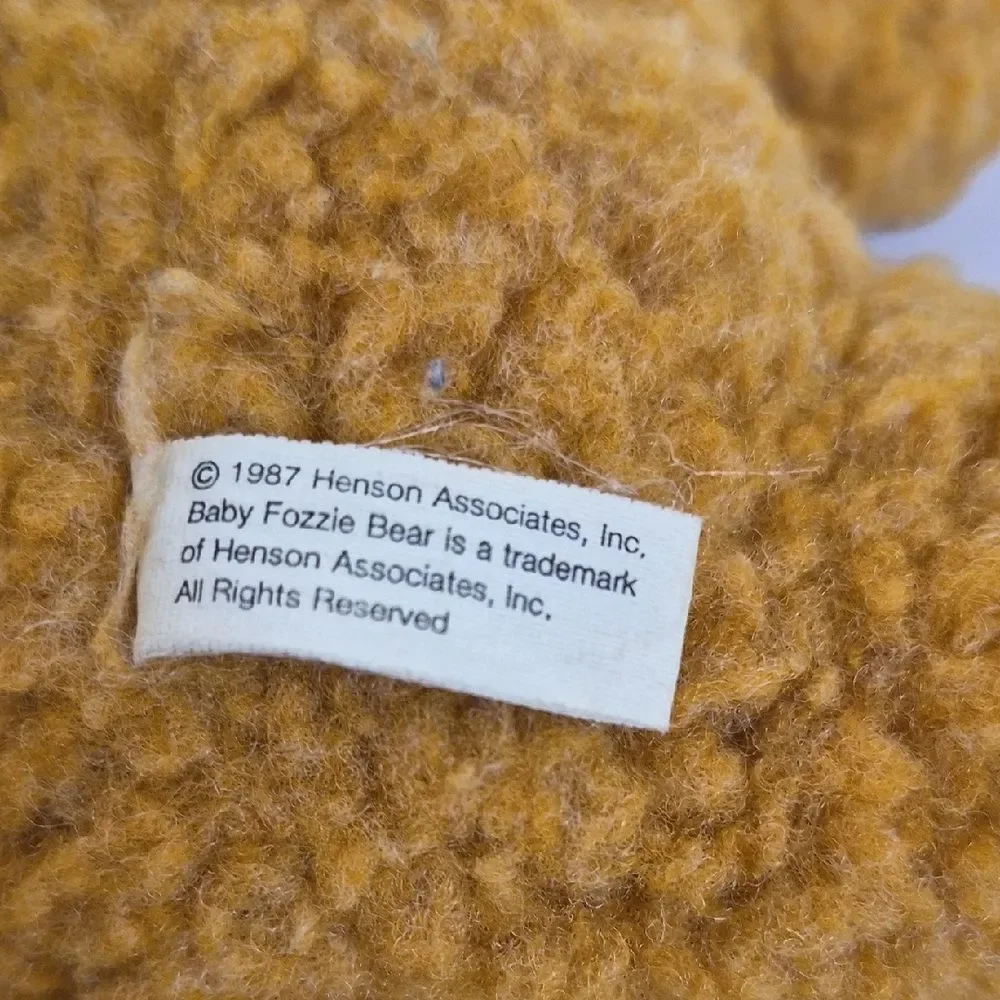 Vintage 1987 McDonald's Muppet Babies Fozzie Bear Christmas Plush - 8